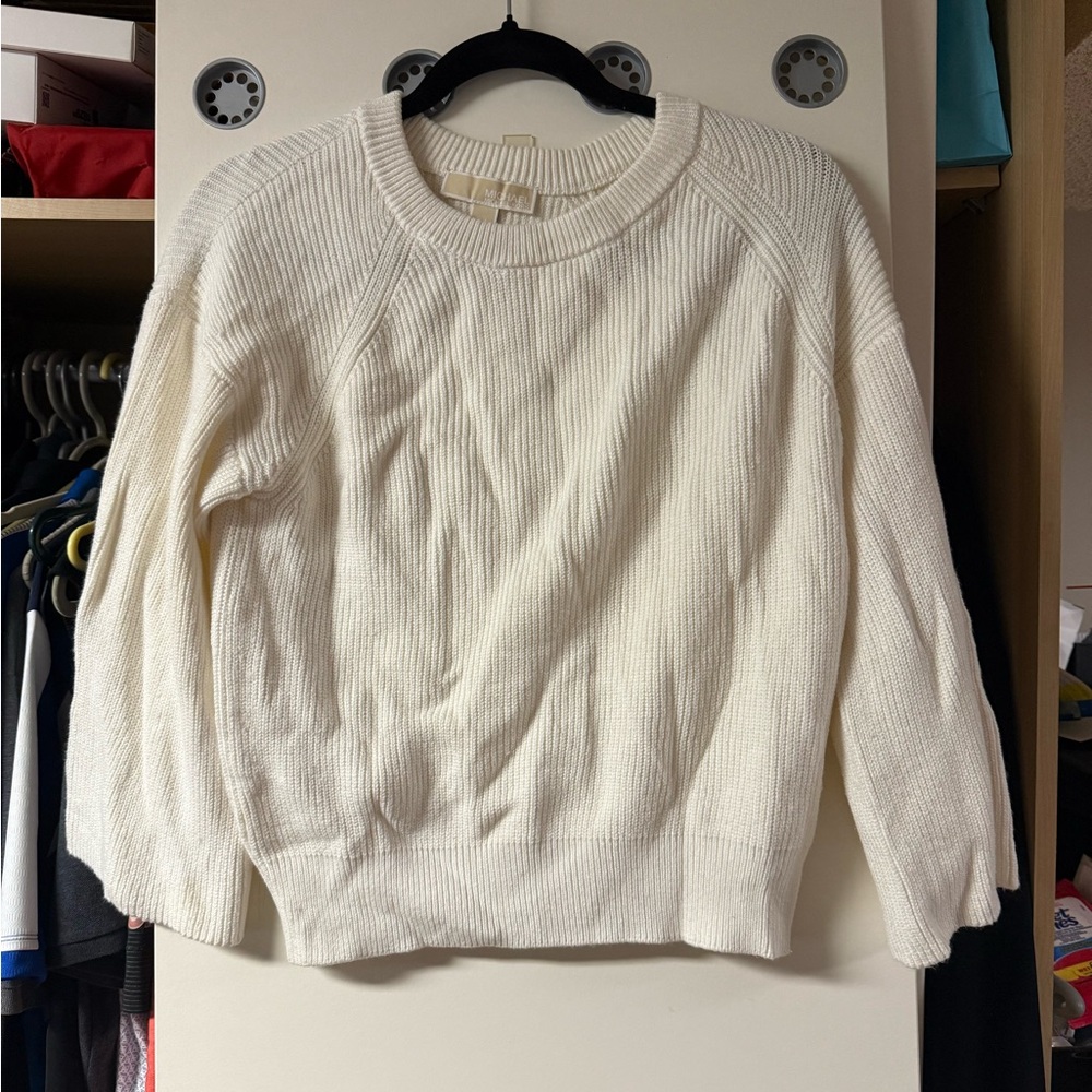 Michael Kors Cream Crew Neck Sweater